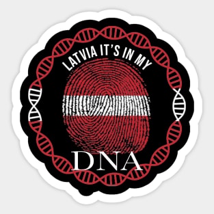 Latvia Its In My DNA - Gift for Latvian From Latvia Sticker